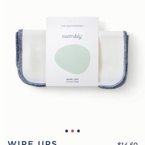 Esembly Kids White and Blue Bottoms: QTY 20 WIPES NEVER USED